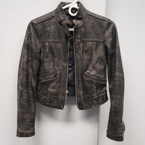 Women's GAP 1969 Limited Edition Distressed Moto Jacket